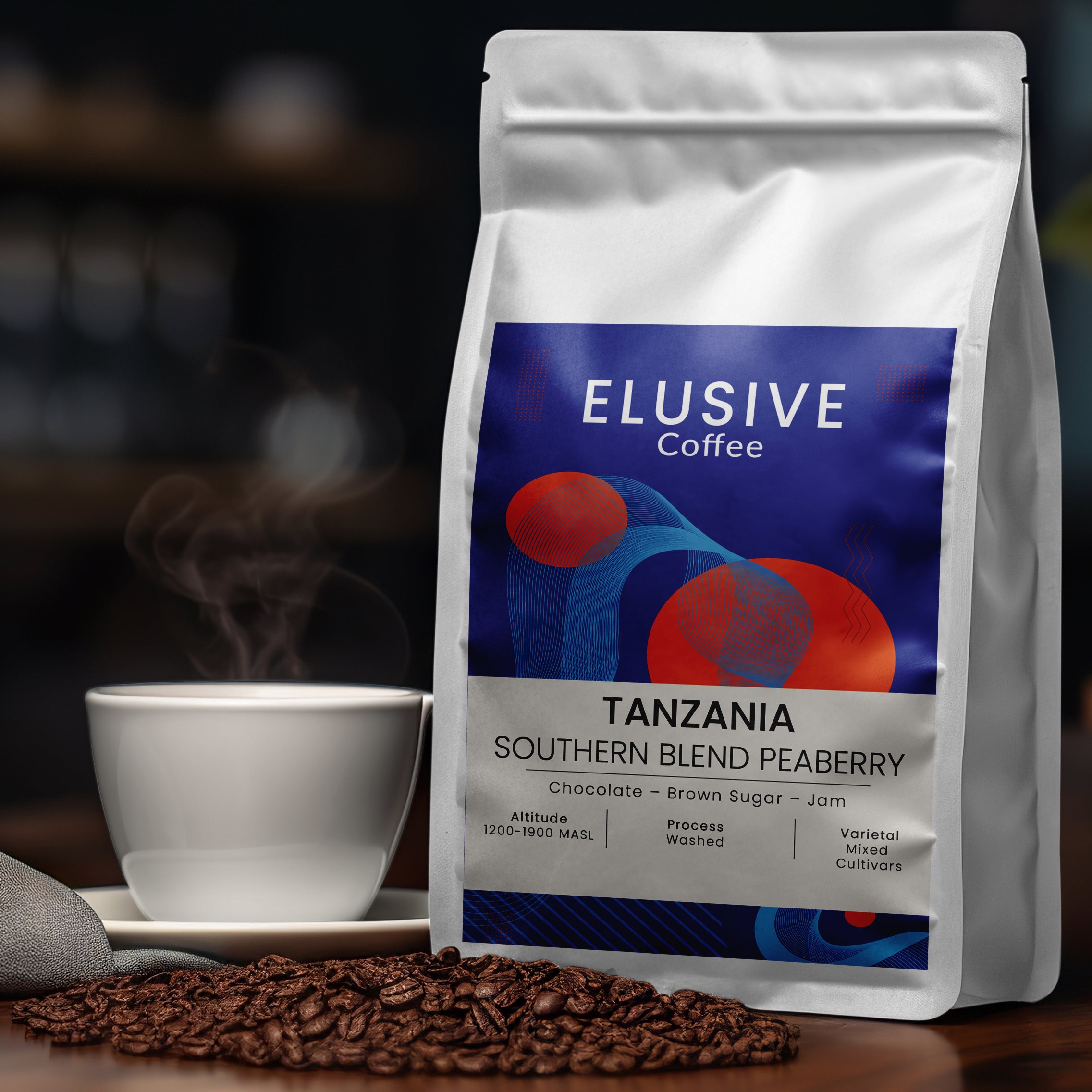 Tanzania Southern Blend Peaberry – Espresso Roast.